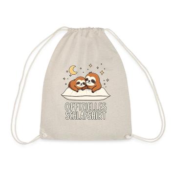 Official Sleep Shirt Sloths Sloth Pair - Drawstring Bag - nature - Front