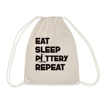 Poterie Céramique Artiste Manger Dormir - Sac de sport léger - nature - Devant