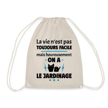 La vie n'est pas toujours facile, jardinage - Sac de sport léger - nature - Devant