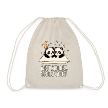 Paire officielle de chemises de nuit pandas panda - Sac de sport léger - nature - Devant