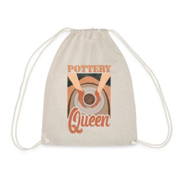 Pottery Ceramics Artist Queen - Drawstring Bag - nature - Front