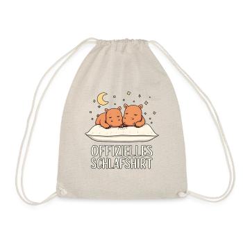 Paire officielle de chemises de pyjama Hippo - Sac de sport léger - nature - Devant