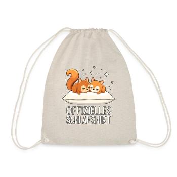Offizielles Schlafshirt Eichhörnchen Paar - Turnbeutel - Natur - Vorne
