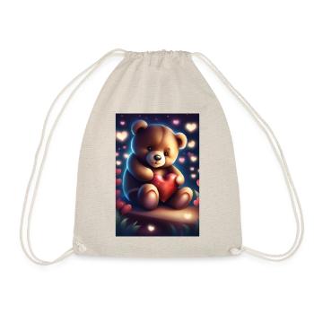 Adorable teddy bear - Drawstring Bag - nature - Front