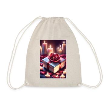 Schönes Geschenk - Turnbeutel - Natur - Vorne