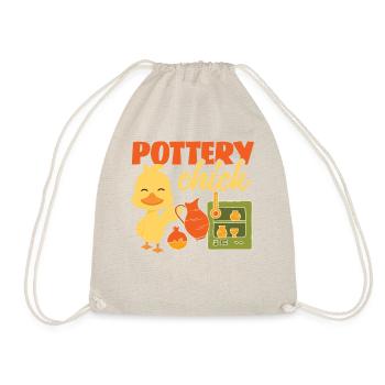 Pottery Ceramics Artist Chicken - Turnbeutel - Natur - Vorne