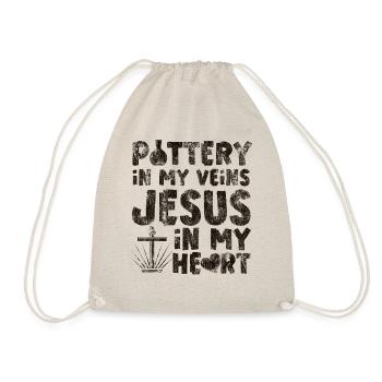 Pottery Ceramics Artist Jesus - Turnbeutel - Natur - Vorne