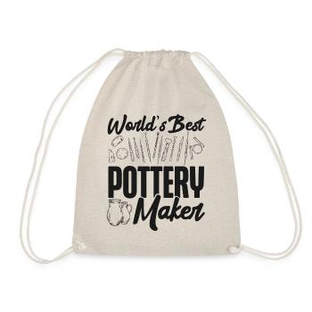 Pottery Ceramics Artist World's - Drawstring Bag - nature - Front