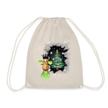 Noël Végétarien Chou Légume Cacahuète Noël - Sac de sport léger - nature - Devant
