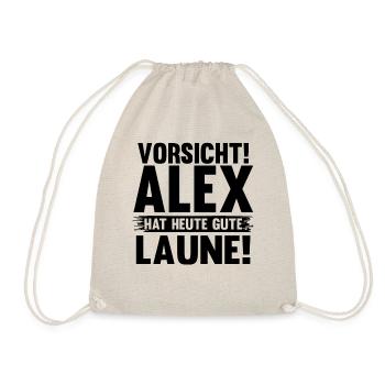 Alexander Alexandra Alexa Alex - Turnbeutel - Natur - Vorne