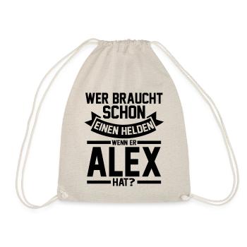 Alexander Alexandra Alexa Alex - Turnbeutel - Natur - Vorne
