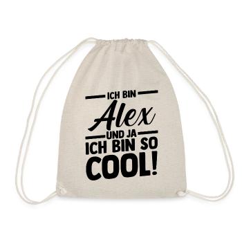 Alexander Alexandra Alexa Alex - Turnbeutel - Natur - Vorne