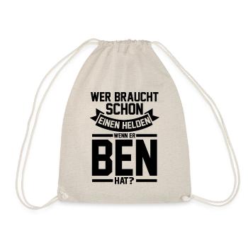 Prénom Ben - Sac de sport léger - nature - Devant