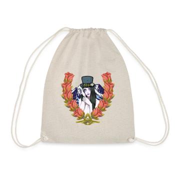 Austria Tyrol Tyrolean Beauty Girl - Drawstring Bag - nature - Front