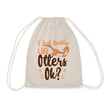 Loutre J’aime vraiment les loutres, - Sac de sport léger - nature - Devant
