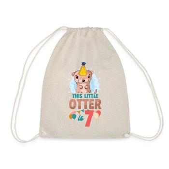 Anniversaire de la loutre Cette petite loutre - Sac de sport léger - nature - Devant