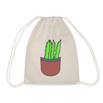haricots verts jardinier amateur jardin jardinage haricot - Sac de sport léger - nature - Devant