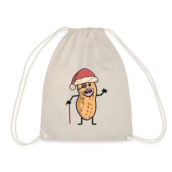Noël Papy Cacahuète Père Noël - Sac de sport léger - nature - Devant