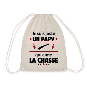Juste un papy qui aime la chasse, cadeau noël - Sac de sport léger - nature - Devant
