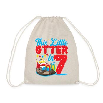 Anniversaire de la loutre Cette petite loutre - Sac de sport léger - nature - Devant