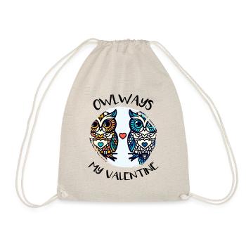 Hiboux mon hibou de la Saint-Valentin - Sac de sport léger - nature - Devant