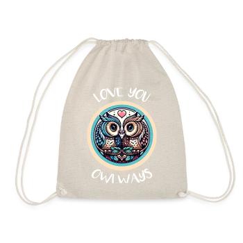 Hiboux mon hibou de la Saint-Valentin - Sac de sport léger - nature - Devant