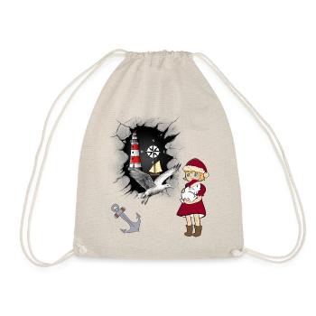 maritime, Christmas, Coast, North Sea, Baltic Sea - Drawstring Bag - nature - Front
