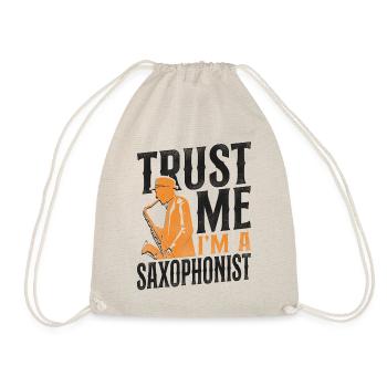 Saxophone Fais-moi confiance Je suis A - Sac de sport léger - nature - Devant