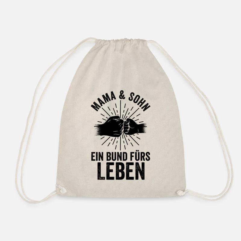 Mutter Mama Und Sohn - Turnbeutel - Natur