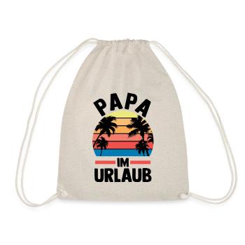 Vacation Vacationer Father Dad - Drawstring Bag - nature - Front