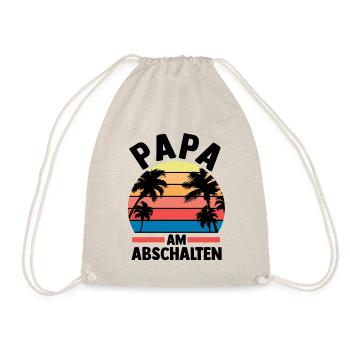 Vacation Vacationer Father Dad - Drawstring Bag - nature - Front