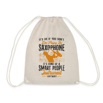 Saxophone It's Ok If You Don't - Turnbeutel - Natur - Vorne