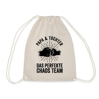 Father Dad And Daughter - Drawstring Bag - nature - Front