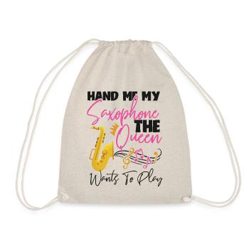 Saxophone Hand Me My Saxophone The - Turnbeutel - Natur - Vorne