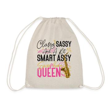 Saxophone Classy Sassy And A Bit - Turnbeutel - Natur - Vorne