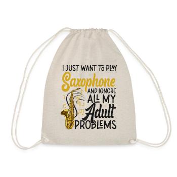 Saxophones que je veux juste jouer - Sac de sport léger - nature - Devant