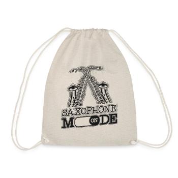 Saxophone Saxophone Mode On - Turnbeutel - Natur - Vorne