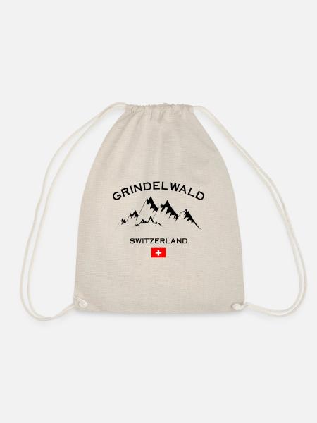 Skigebiet Grindelwald Schweizer Alpen Ski-Souvenir - Turnbeutel - Natur
