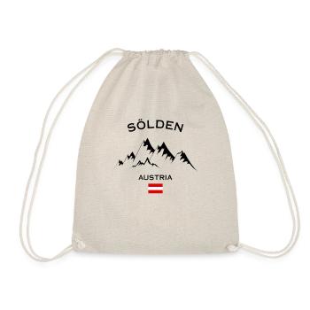 Skigebiet Sölden Skifahren in den österreichischen Alpen Souvenir - Turnbeutel - Natur - Vorne
