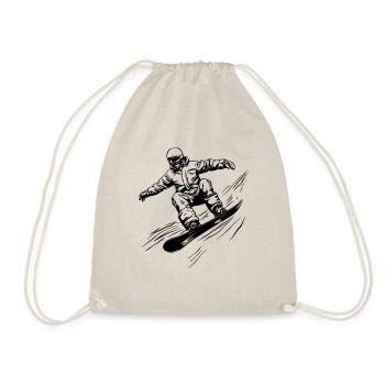 Snowboarder - Turnbeutel - Natur - Vorne