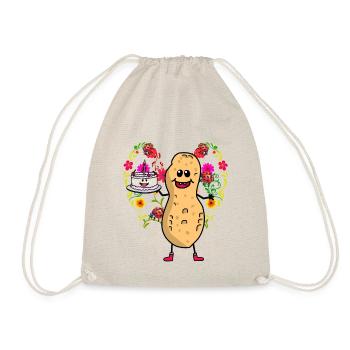 Peanut Peanuts Birthday - Drawstring Bag - nature - Front