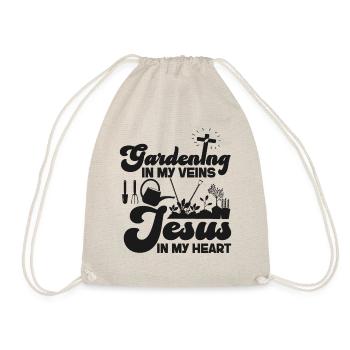 Plant Lover Gardening Jesus Faith - Drawstring Bag - nature - Front