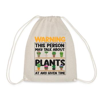 Plant Lover Gardening Warning This - Turnbeutel - Natur - Vorne