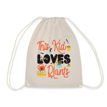 Plant Lover Gardening Kid This Kid - Drawstring Bag - nature - Front