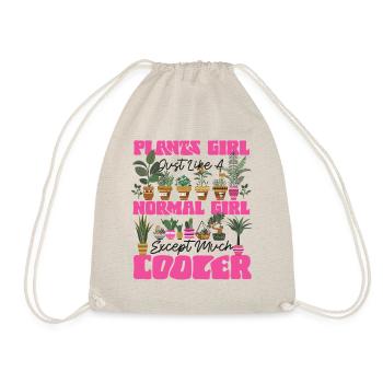 Plant Lover Gardening Girl Plant - Turnbeutel - Natur - Vorne