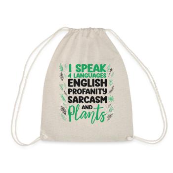 Amateur de plantes Jardinage Je parle 4 - Sac de sport léger - nature - Devant