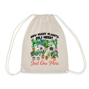 Plant Lover Gardening How Many - Drawstring Bag - nature - Front