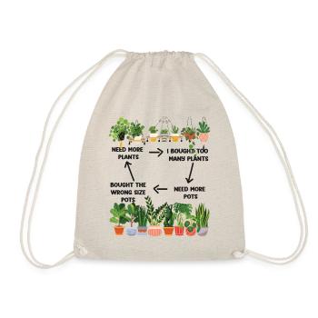Plant Lover Gardening Need More - Drawstring Bag - nature - Front