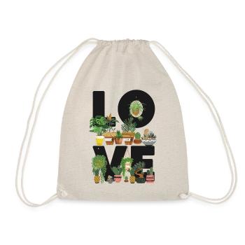 Plant Lover Gardening Love - Turnbeutel - Natur - Vorne