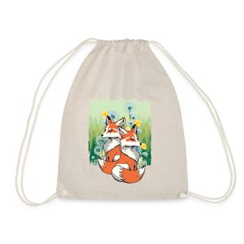 Fox Foxes Children Child Nature Forest Animals - Drawstring Bag - nature - Front